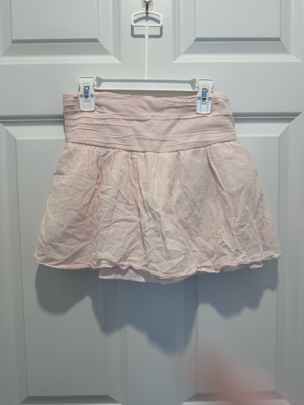 abercrombie kids Pale Pink Tiered Mini Skirt